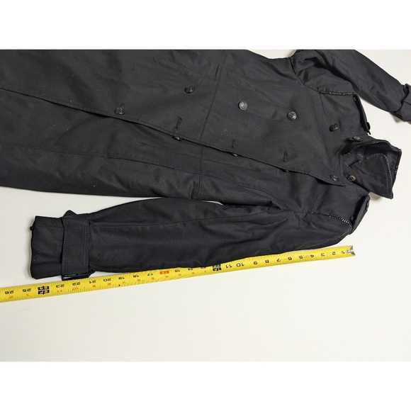 ZARA Black Trench Coat Women's Size M - Picture 12 of 16